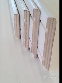 Battiscopa multistrato 80x10 bianco