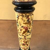 Antica Colonna in legno e ceramica