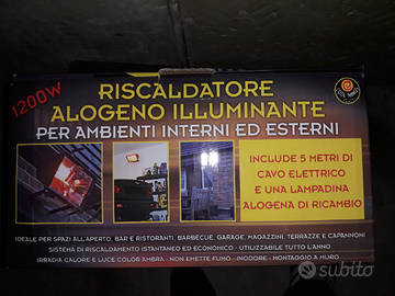 Riscaldatore illuminante alogeno
