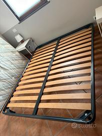 Rete a doghe di legno matrimoniale