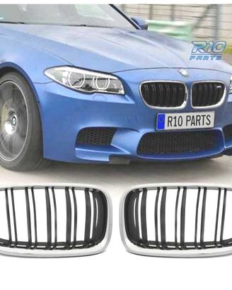 GRIGLIE BMW F10 F11 10-16 LOOK M5 NERO CROMATO
