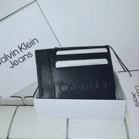 Calvin Klein portacarte e monete pelle maxi logo 