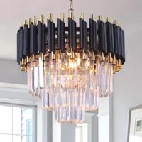 Lampadario di cristallo moderno a 3 livelli