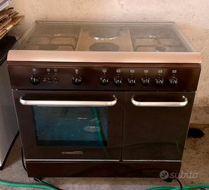 Cucina A Gas Forno Elettrico Marrone La Germania