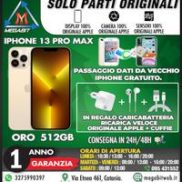 Iphone 13 pro max 512gb oro - originale