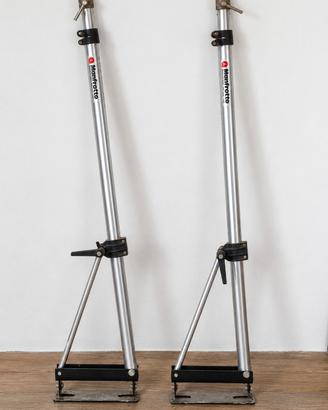  2 stativi Manfrotto telescopici