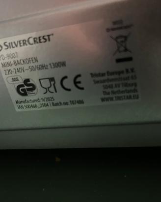 Forno elettrico Silver crest