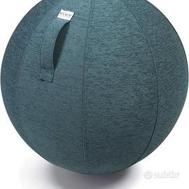 VLUV Palla da seduta in stoffa azzurra ergonimica
