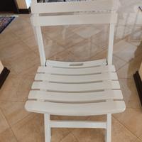 sedie bianche in plastica come nuove