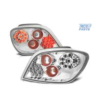 FANALI PER PEUGEOT 307 01-07 LED FONDO CROMATO