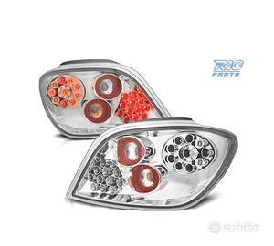 FANALI PER PEUGEOT 307 01-07 LED FONDO CROMATO