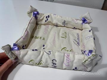 Cestino imbottito porta pane o altro