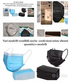 Mascherine diverse tipologie