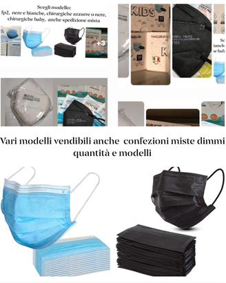 Mascherine diverse tipologie