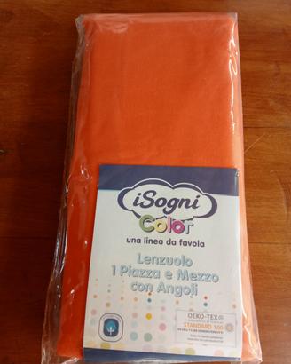 Lenzuolo con Angoli iSogni Color 1 Piazza e Mezzo