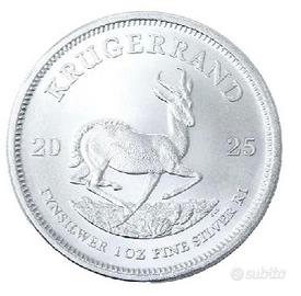 Krugerrand 25x monete argento puro 999 2025