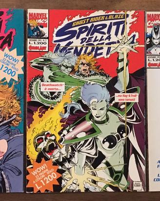 Lotto Ghost Rider & Blaze Marvel n. 1 2 3  fumetti