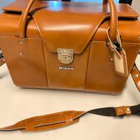 Nikon bauletto in cuoio professionale