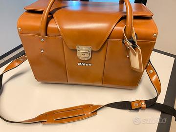 Nikon bauletto in cuoio professionale