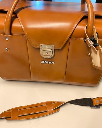 Nikon bauletto in cuoio professionale
