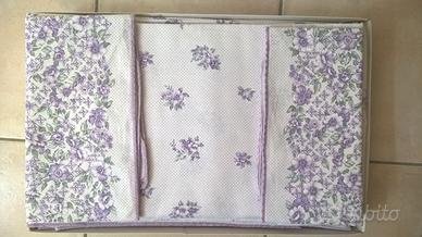 lenzuola matrimoniali con stampa floreale