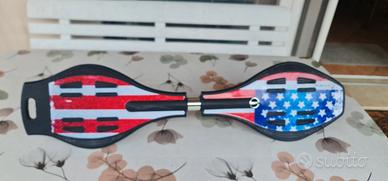 Waveboard Skateboard con bandiera americana