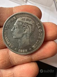 Moneta 1877 argento