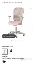 Sedia da ufficio IKEA flintan