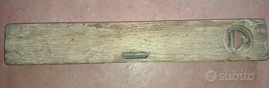 Livella a bolla in legno vintage