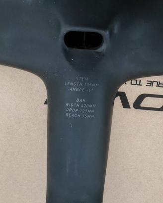 MANUBRIO INTEGRATO ROVAL RAPIDE CARBON DA 130 x 42