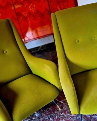 Poltrone vintage anni 60 designer Gigi Radice