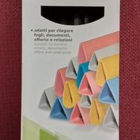 Dorsini rilegafogli. Tipo triangolare mm. 10 Neri.