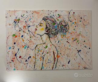 Quadro moderno dipinto a mano 100x70