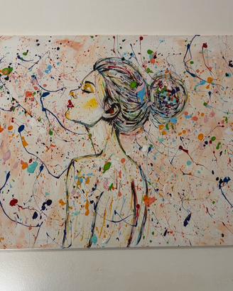 Quadro moderno dipinto a mano 100x70