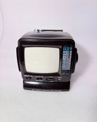 Mini tv vintage con radio AM/FM anni '80