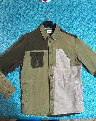 Tommy Jeans camicia verde militare taglia L