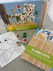 Kit Disegno Bambini 30 Pastelli e Accessori NUOVO