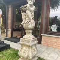 Statua da giardino - putto suonatore
