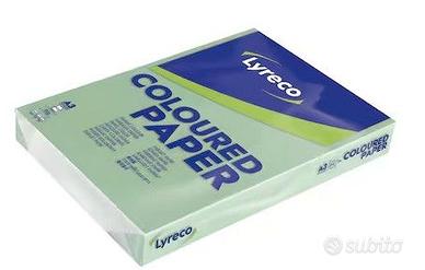 Carta colorata Lyreco A3 80 g/mq verde pastello