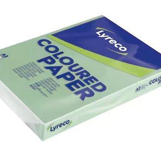 Carta colorata Lyreco A3 80 g/mq verde pastello