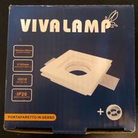 VIVALAMP PORTAFARETTO IN GESSO+ATTACCO GU10  040