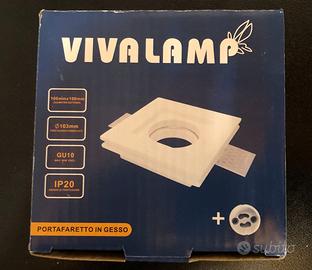 VIVALAMP PORTAFARETTO IN GESSO+ATTACCO GU10  040