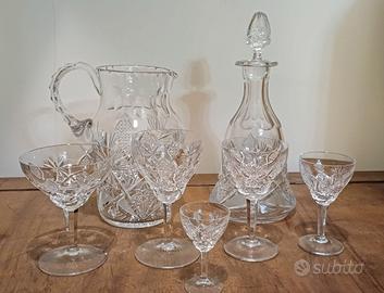 Servizio bicchieri di cristallo