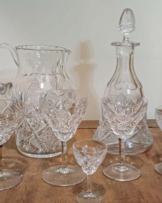 Servizio bicchieri di cristallo