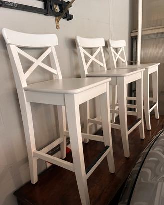 Numero 3 Sgabello da cucina Ikea bianco