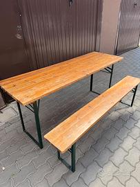 4 tavoloni + 8 panche da birreria – 4 kit (2 chiar