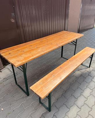 4 tavoloni + 8 panche da birreria – 4 kit (2 chiar