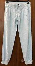 Pantaloni azzurri donna leggeri Piazza Italia
