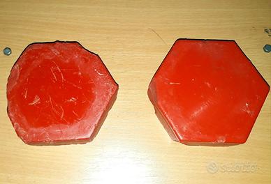 CERA LACCA 2 panetti originali anni 80 quasi 1KG