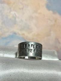 Anello a fascia regolabile incisione